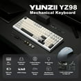 thumbnail image 2 of Teclado mecánico YUNZII YZ98 con junta 99 teclas BT5.0/2.4G/USB-C, 2 of 8