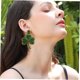 thumbnail image 5 of KALLORY 1Par Aretes Shamrock Con Para Fiesta Y Personal, 5 of 8