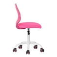 thumbnail image 3 of FurnitureR Chaise de Travail Moderne en Maille et Polypropylène, Rose Foncé, 3 of 8