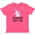 thumbnail image 3 of Inktastic My Meme Loves Me Girl Unicorn Youth T-Shirt, 3 of 5