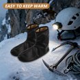 thumbnail image 4 of PTOOTP 1Par Calcetines Impermeables De Cuero PU Con Térmico Para Botas De Camping Y Frío, 4 of 6