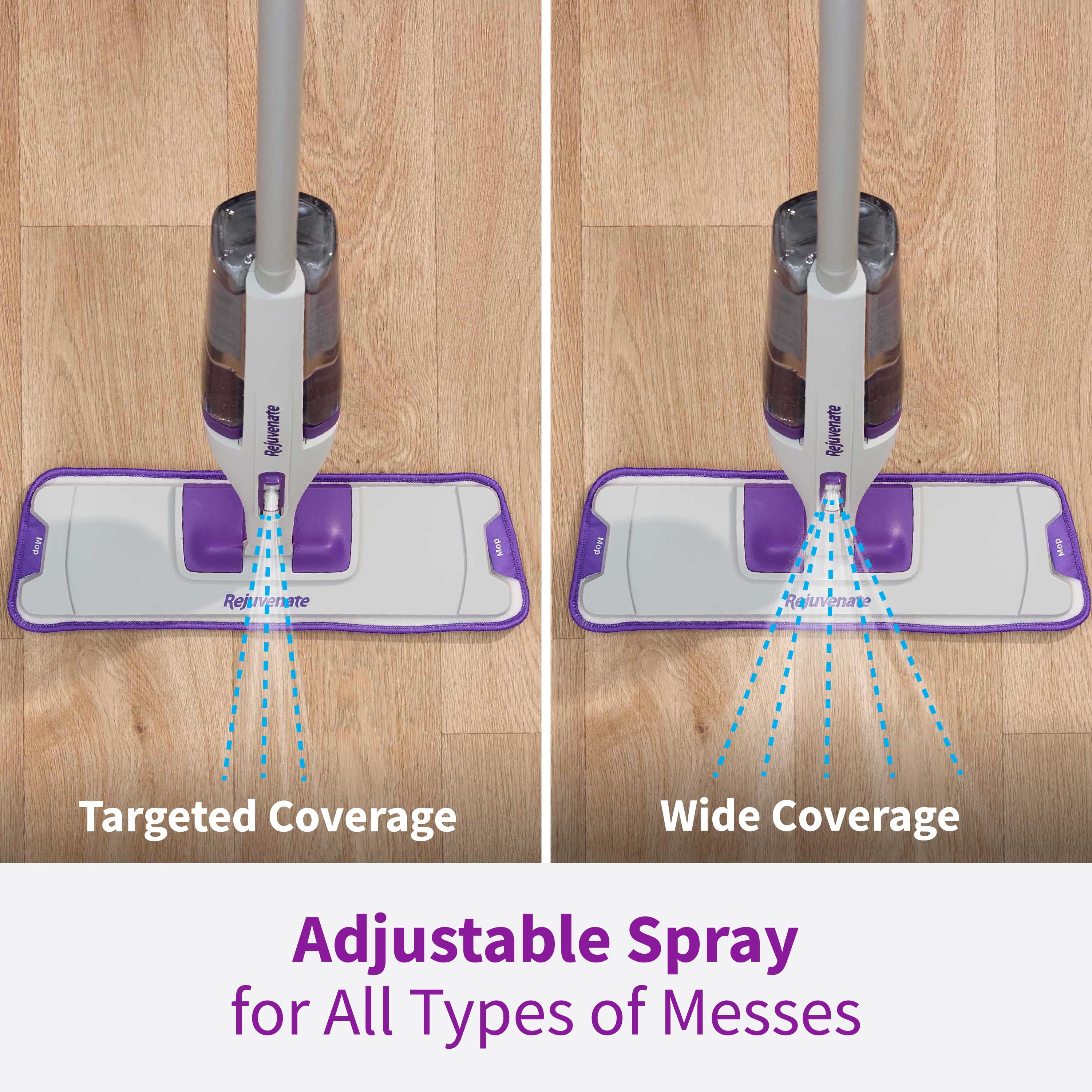 Rejuvenate PowerMax Multi-Surface Spray Mop Kit, Powerful 3-in-1 Cleaning, Sweep, Mop & Scrub