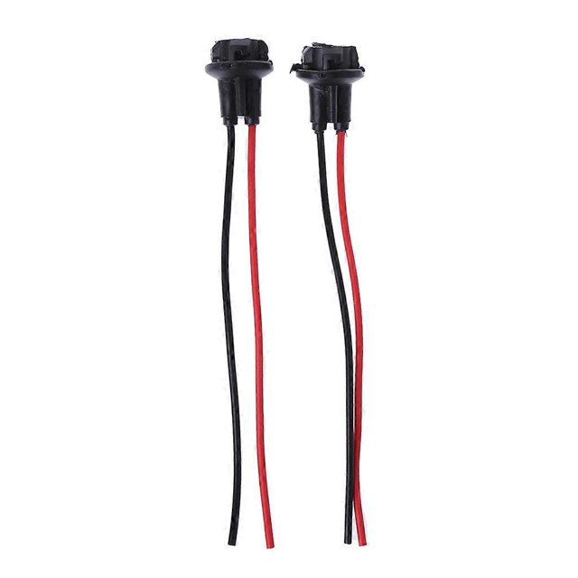 2Pcs Car Lamp Bulb Socket Holder Base T10 Connector Lamp Cable Wire for Car Truck Easy to Install