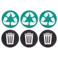 thumbnail image 4 of 6pcs Garbage Classification Sign Stickers Recycle Stickers Trash Can Stickers, 4 of 6