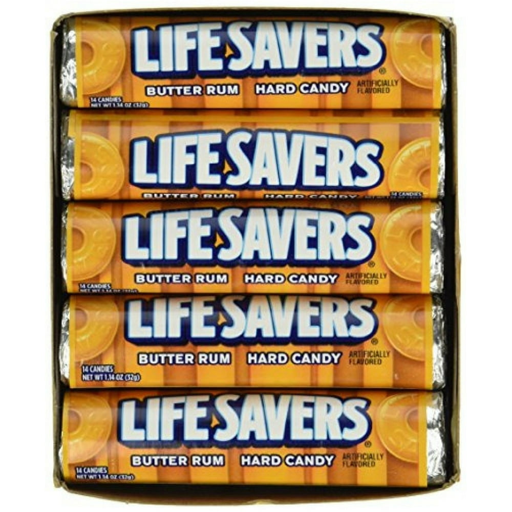 4 Pack Lifesavers Butter Rum Candy 20 pack (14 ct per pack) Walmart
