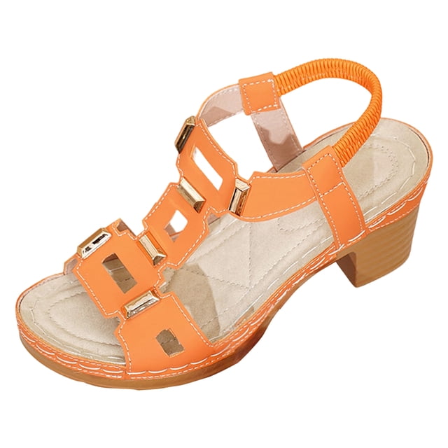 DAFEI Sandales pour Femmes à Talons Hauts Épais, à Bout Ouvert, à Talon Bloc, Robe, Fête Nuptiale, Chaussures de Mariage