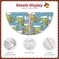 thumbnail image 3 of Sikiie Dino Christmas Adventure Snowy Blue Christmas Tree Skirt, Christmas Tree Decorations, Christmas Decor, Tree Mat Decoration(30-48IN)-48", 3 of 6