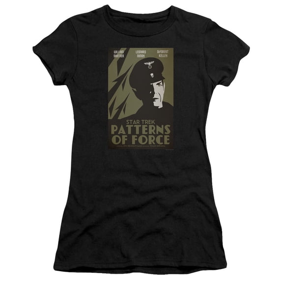 Star Trek Tos Episode 50 Junior Women's Sheer T-Shirt Black