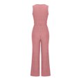 thumbnail image 5 of zfwon Women 2 Piece Outfits Sets Sleeveless Tank Tops and High Elastic Waisted Wide Leg Trousers Tracksuit Full Set Ladies Pjs Loungewear Sleepwear Homewear Co Ord Sets for Women Uk, 5 of 8