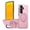 Pink, variant on For Samsung Galaxy A56 5G Ultra Slim Hybrid TPU PC Protective Cover with Metal Rotation Holder , Military Grade Shockproof Phone Case Cover,Red