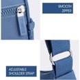 thumbnail image 4 of Bolso bandolera informal con múltiples bolsillos para mujer, bolso de hombro para niñas, bolso de mano ajustable, suave, de gran capacidad, bolso para teléfono, para ir de compras, viajar y trabajar, 4 of 4