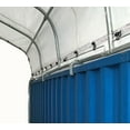 thumbnail image 2 of 20'(L) x 20'(W) Replacement Roof Cover for 20' Single Truss Shipping Container Shelter - 21Oz 610 GSM PVC White Cover Storage Container Roof with No End Walls - Durable, 2 of 6