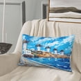 thumbnail image 5 of Yiaed Greek Island Windmills Painting Print Brushed Microfiber Envelope Pillowcases, Standard,Envelope Closure Pillow Cases(Without Pillow Core)-20"x30", 5 of 6