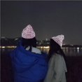 thumbnail image 3 of Qarigey Nuevo Gorro reflectante Gorro de punto Gorro de otoño invierno Gorros cálidos Deportes al aire libre Sombreros de noche Sombreros No.1 Qarigey AP007996-01, 3 of 6