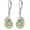 aug.-peridot, variant on 925 Sterling Silver Teardrop Gemstone Earrings Created Birthstone Dangle Drop Earrings Infinity Leaf Leverback Earring Birthday Christmas Jewelry Gifts for Women