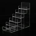 thumbnail image 3 of Acrílico Riser Display Shelf Bolso monedero Gafas Cosmetic Display Stand 6 Tiers 6 niveles Sharpla Estante de exhibición vertical, 3 of 8