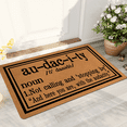 thumbnail image 3 of Audacity Definition Doormat Welcome Front Door Mats for Enterway Mat Non Slip Resist Dirt Entry Rugs for Entrance Anti-Slip PVC Backing 17.5" x 29.5", 3 of 4