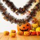 thumbnail image 4 of Guirnalda con purpurina para fiesta de Halloween, guirnalda colgante de 195cm con adorno de calabaza, Calavera, bruja, oropel, suministros de decoración para Halloween, 4 of 4