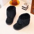 thumbnail image 7 of OGLCCG Boys Girls Snow Boots Suede Winter Warm Faux Fur Lined Slip On Outdoor Winter Shoes for Toddler/Little Kid/Big Kid Size 3-11, 7 of 7