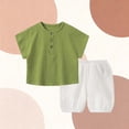 thumbnail image 4 of IFNWSV Ensembles d'Été pour Garçons Enfants T-Shirt à Capuche à Manches Courtes Uni Décontracté et Cool 2-3 Ans, 4 of 5