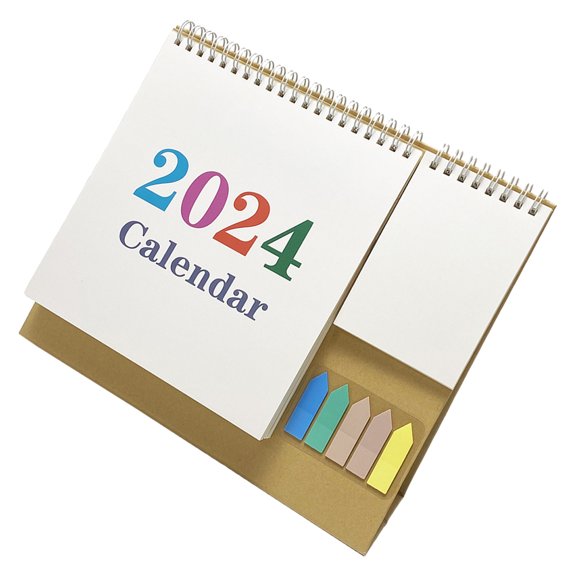 MERRYHAPY Desktop Calendar with Coil Binding, 1 Pack, Yearly Planner, Monthly Schedule Organizer for Office and Home