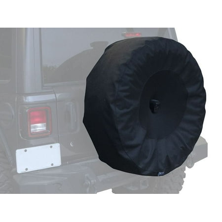 Rampage by RealTruck Tire Cover w/ Camera Slot for Jeep Wrangler JL | , Black | 773555 | Compatible with 2018 - 2024 Jeep Wrangler JL 2-Door