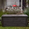 thumbnail image 4 of Keter Westwood 150 Gallon Durable Resin Outdoor Deck Box Storage Organization, Espresso Brown, 4 of 13
