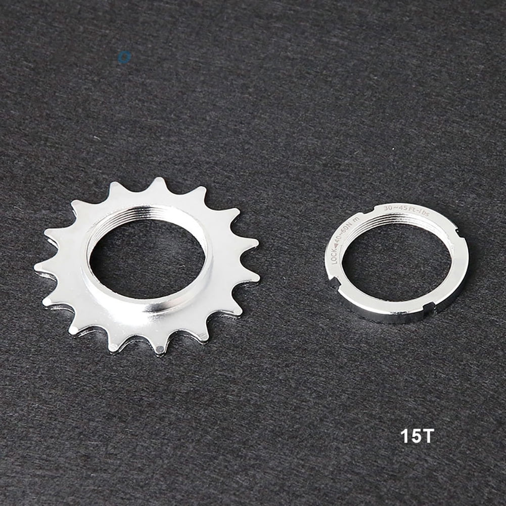 15T Fixed Gear Bicycle Wheel Cogs Sprocket with Lock Ring Cycling Accessories for Fixie Track