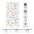 thumbnail image 2 of Polyester Long Towel Multi-Size Water Absorption Good Bright Fluffy Soft For Bathroom Swimming Pool Beach Outdoor Travel Playful Thin Cartoon Primary Color Ribbon Bow Pattern, 2 of 8