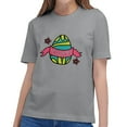 thumbnail image 5 of Youth Short Sleeve T-Shirt, Parent-child Outing Wear Tops, Easter Bunny Pattern, Comfort Tee, Multi-Size, Grey, 5 of 15
