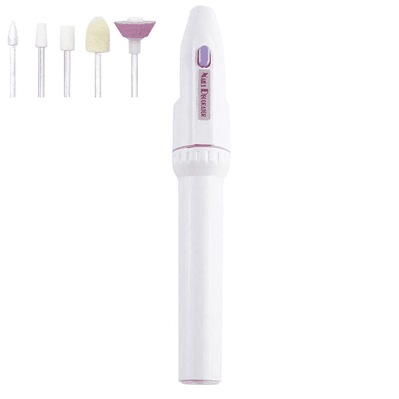 Nail Drill Kit, Electric Nail File with 5 Attachments, Electric Manicure Set with Adjustable Speed, Nail Dremel for Manicure and Pedicure