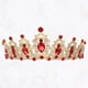 thumbnail image 5 of Tiara de corona de reina de cristal de imitación para mujer, tiaras de diamantes de imitación de princesa, accesorios para el cabello de Cosplay de fiesta de cumpleaños de boda de novia, tono dorado rojo Unique Bargains diademas de moda, 5 of 7