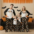 thumbnail image 4 of Halloween Pajama Set Long Sleeves and Pants Two-Piece Set Holiday Pajamas Cute Pumpkin Ghost Spider Skull Print Pajamas Pajamas Unisex Couple Outfit Family Pajamas,Man XXL, 4 of 6