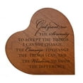 thumbnail image 3 of LifeSong Milestones Inspirational Engraved Wood Heart for Home Office Desk Table Décor - Serenity Prayer (Maple), 3 of 4