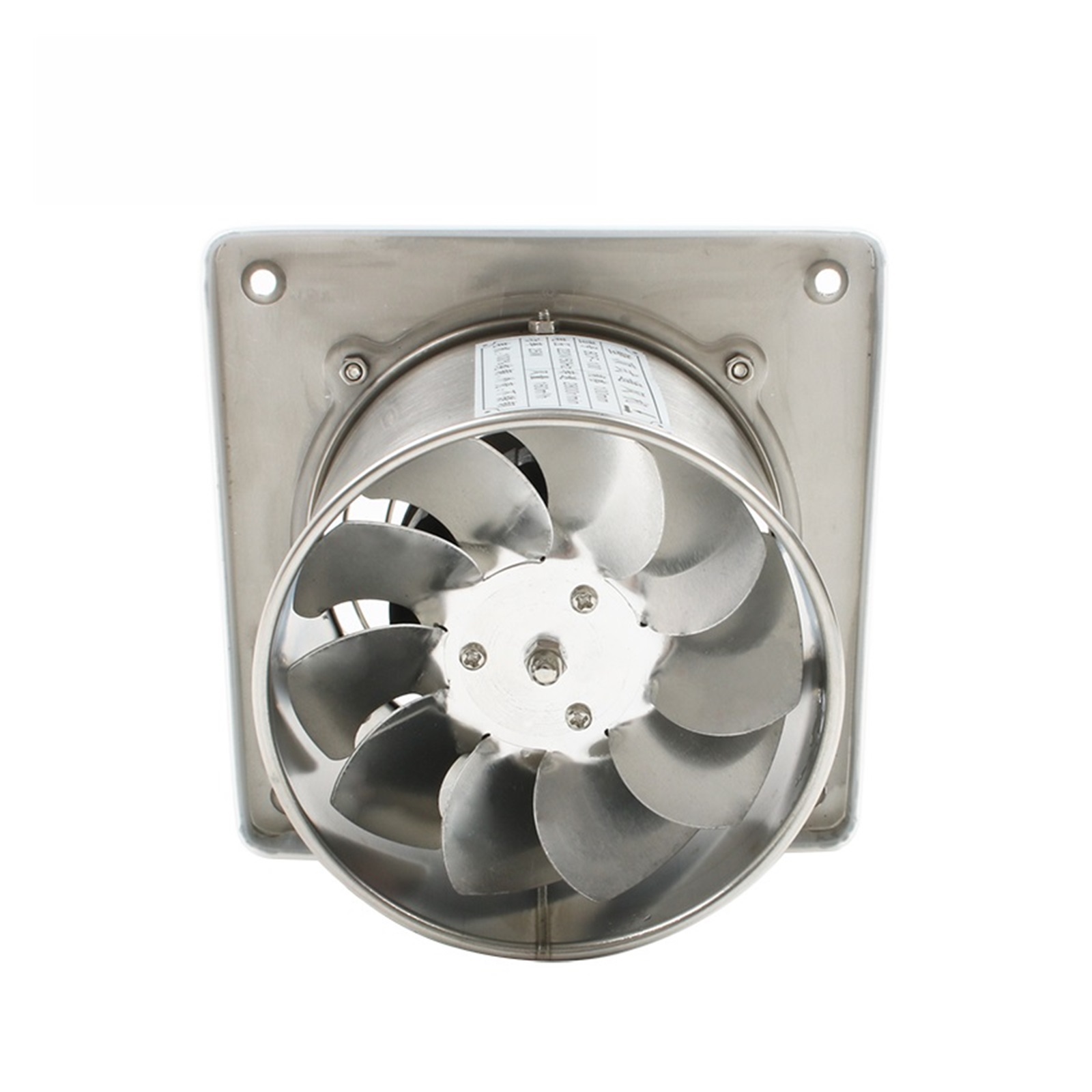 Stainless Steel 4 Inch Exhaust Fan 4'' Toilet Kitchen Bathroom Hanging Wall Window Duct Fan Air Ventilator Extractor Blower