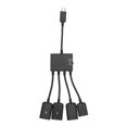thumbnail image 2 of Cable concentrador OTG de carga de alimentación micro USB de 4 puertos para Samsung Android PC JShteea  Nuevo, 2 of 6