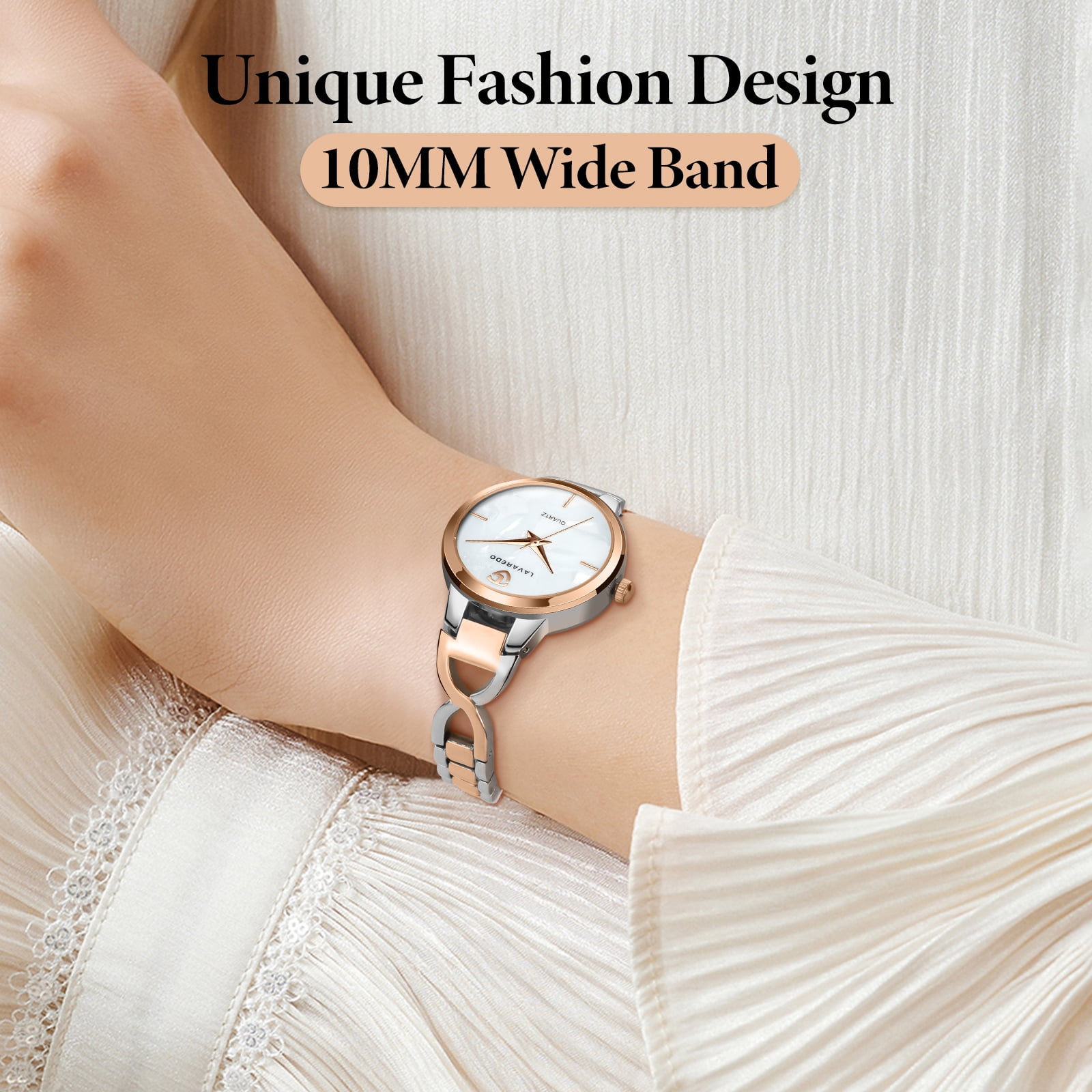 Watches for Woman Elegant Bangle Watch for Women with Adjustable Strap 3ATM Water Resistance Gift for Woman