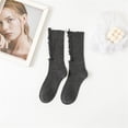 thumbnail image 3 of Sales 2026 Men Socks Under $2 GIJNRIUIUA Dark Gray Crew Socks Socks Women Beggar Shabby Ripped Hole Socks Ribbed Knit Fluorescent Solid Color Skateboard Tube Hosiery Running Socks, 3 of 8