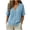 Light Blue, variant on Xugsiok Womens Cardigan Sweaters Fashion Casual Solid Color V-Neck Button Down Short Sleeve Cover Up