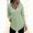 Mint Green, variant on Dpytoraw Women's V Neck Hoodie, Plaid Print Drawstring Pullover with Pocket Beige L