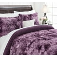 thumbnail image 2 of Chanasya Ultra Soft Faux Fur 3-Piece Bedding Queen Duvet Cover Set - Cozy Fuzzy Faux Fur Comforter Cover - Zipper Closure Reversible Mink (1 Duvet Cover & 2 Pillowcases ) Aubergine - Queen, 2 of 3