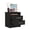 Black, variant on TUHOME Eter Nightstand with 2 Drawers and 1 Open Shelf, 15.7 in W, Light Gray