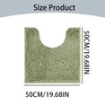thumbnail image 3 of Ctnporpo Bathroom Mat U Shaped Bathroom Carpet Soft Plush Bathroom Carpet Absorbent Plush Bathroom Carpet Green Area Rug Carpet, 3 of 7