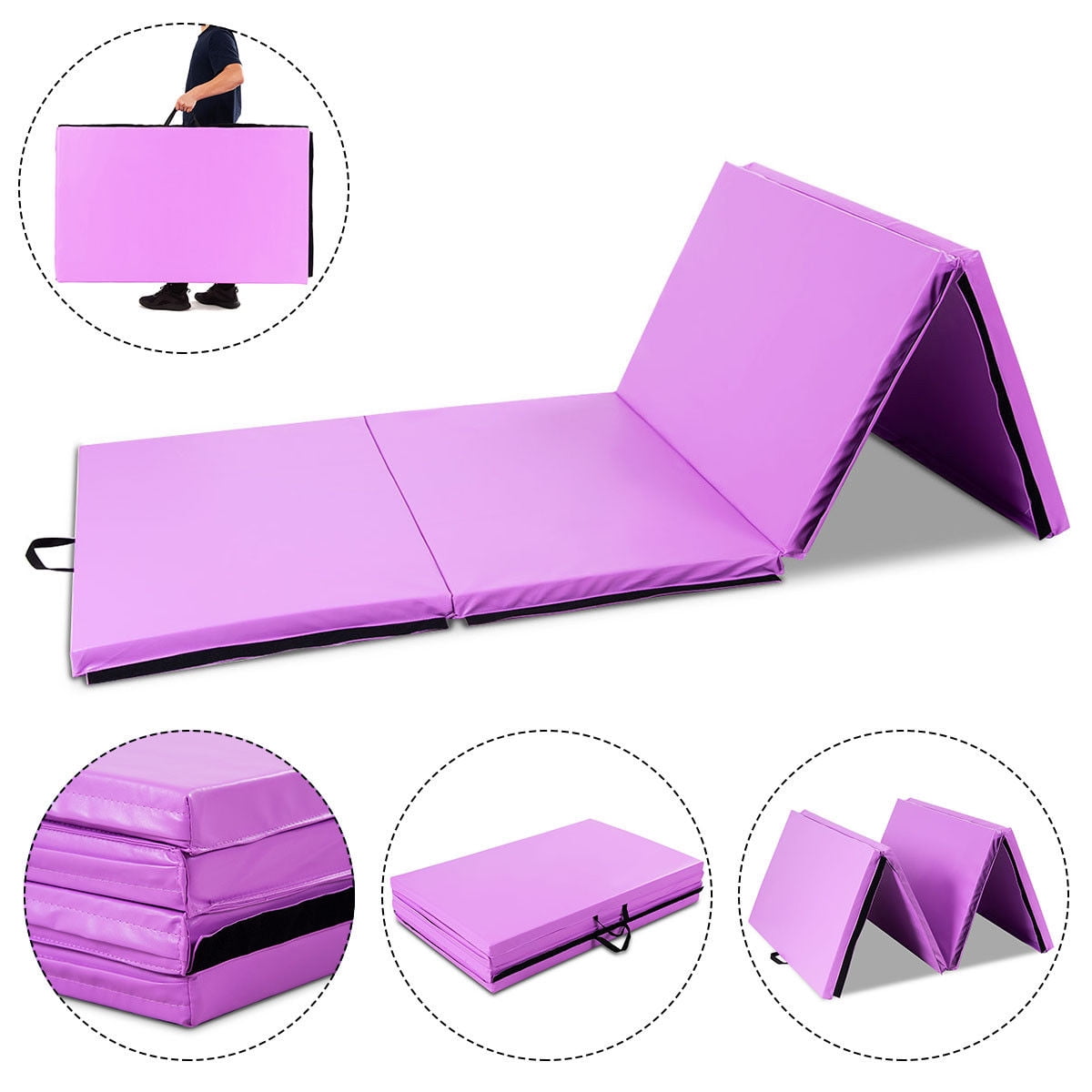 purple gymnastics mat