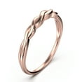 thumbnail image 2 of 10K Rose GoldTwisted Vine Wedding Ring, 2 of 4