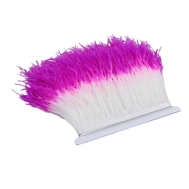1 Feather Feather Cinta De Flecos Para Decoración De / Ropa Accesorios Primavera Cinta Diy Rose Red White BLESIY Plumas de avestruz recorta el flequillo