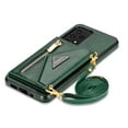 thumbnail image 4 of Dteck Case For Samsung Galaxy A51 4G 6.5-inch,Luxury Leather Zipper Card Holder Wallet Cross Body Bag Back Galaxy A51 4G Case Hybrid Rubber Kickstand Cover with Shoulder Strap,Green, 4 of 8