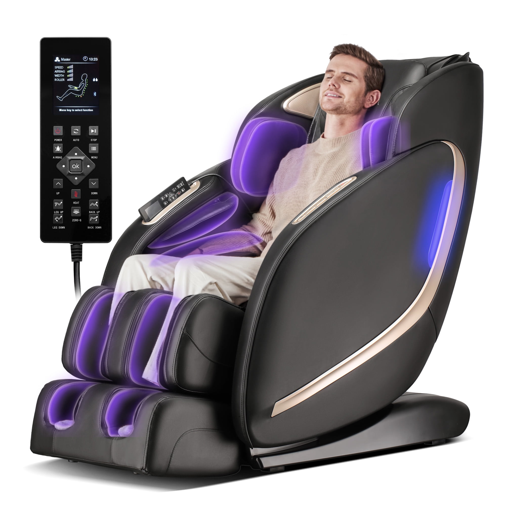 Buy Easpearl 4D SL Track Massage Chair Zero Gravity Shiatsu Recliner