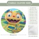 thumbnail image 2 of Henry Hugglemonster-theme Fitted Round Tablecloths Elastic Edged Table Covers Waterproof Table Cloth for Kitchen Holiday Party Tables Decor 150cm, 2 of 6