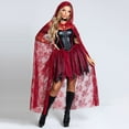 thumbnail image 2 of FYEGRE Robe de Performance Élégante de Noël pour Femmes pour Événements à Thème Rouge G, 2 of 7
